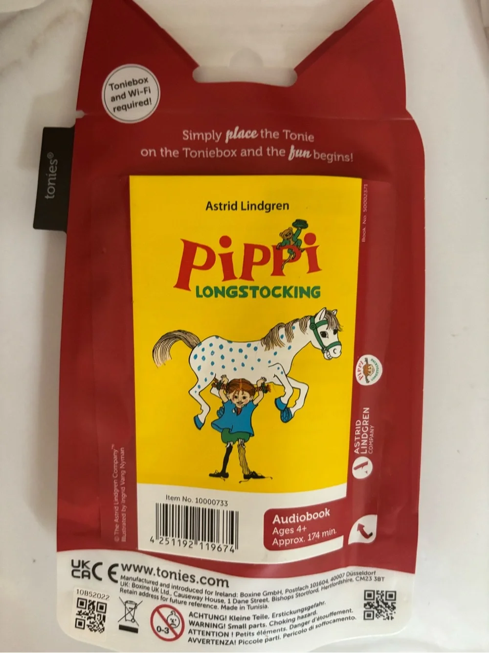 Tonies Pippi Longstocking English language